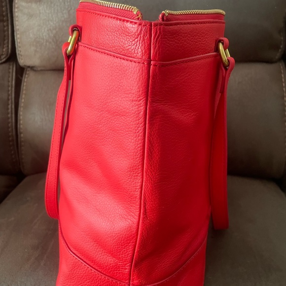 Fossil Leather Handbag Purse Tote - Picture 5 of 14